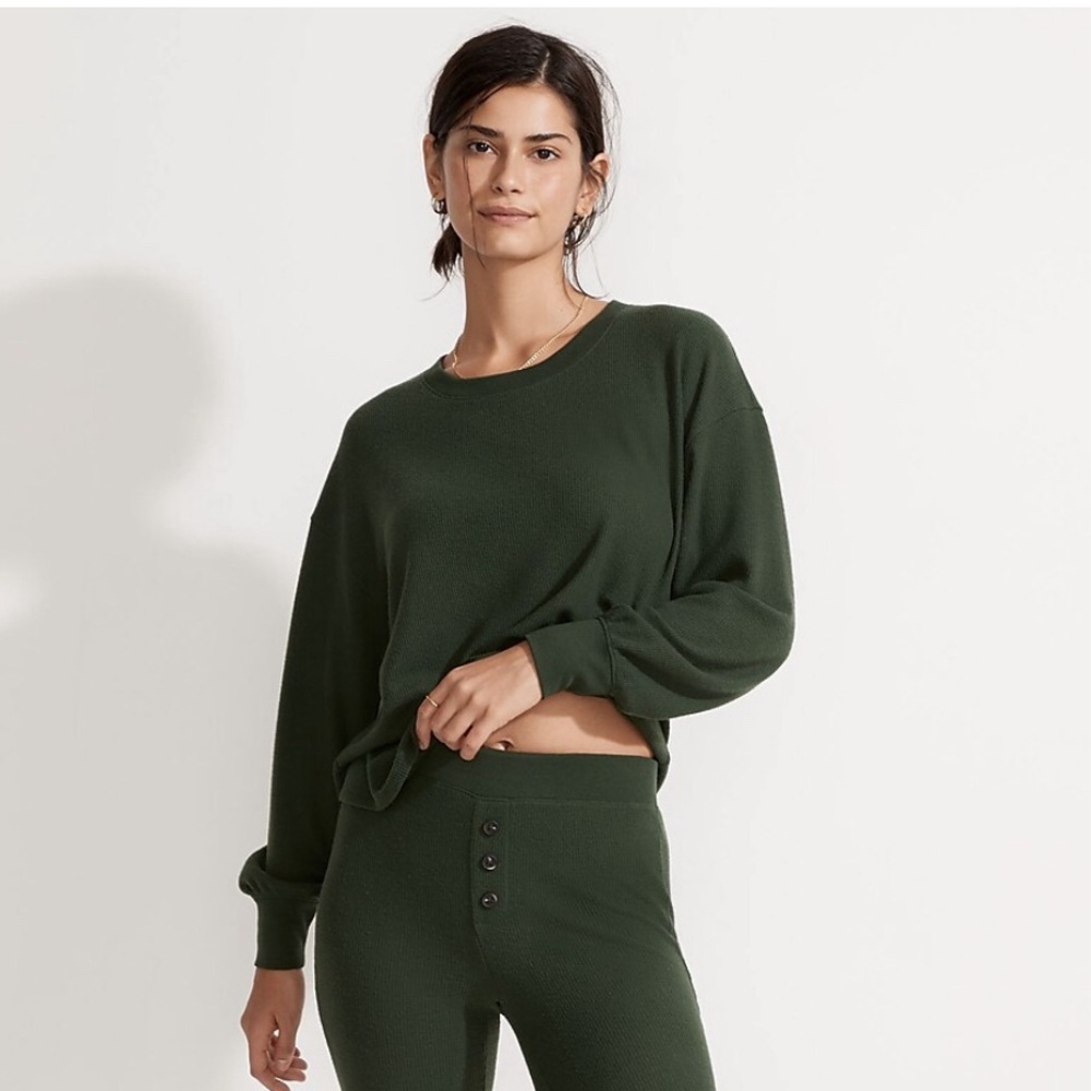 Madewell Brushed Waffle Knit Pajama Set - Picture 5 of 8